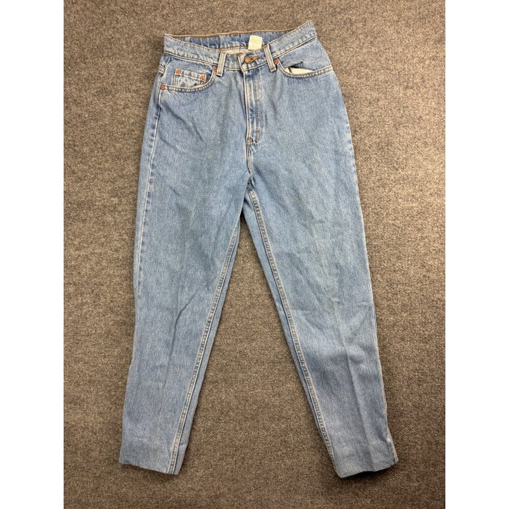 Vintage Levi's USA Made Jeans Women's 10M Light Blue Hi Rise Tapered Mom‎